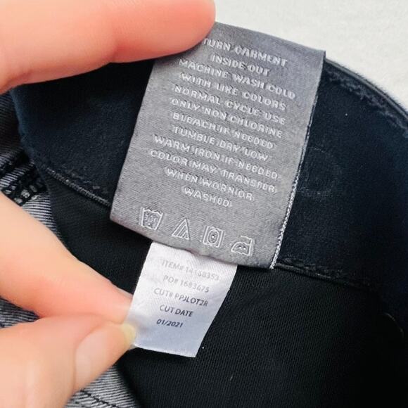 Torrid Bombshell Skinny High-Rise Stretch Denim Dark Grey Wash Distressed SZ 14 - Picture 11 of 15